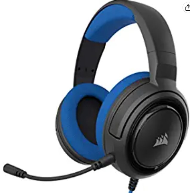 Corsair Hs35 Stereo Gaming Wired Over Ear Headphones with Mic 