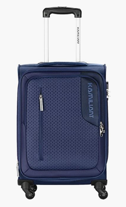 Kamiliant by American Tourister Kam Kojo Polyester 56.5 cms Blue Softsided Cabin Luggage 