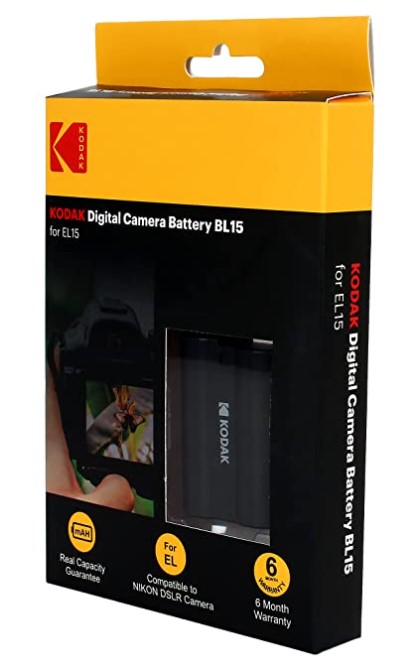 Kodak EL15 BL15 7.4V 1800mAh 13.4Wh Digital Camera Battery