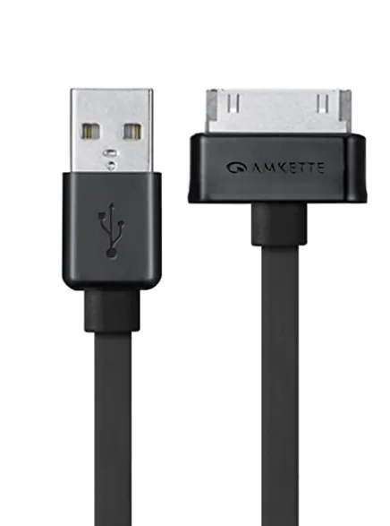 Amkette 30 Pin to USB Charging & Data Sync Cable