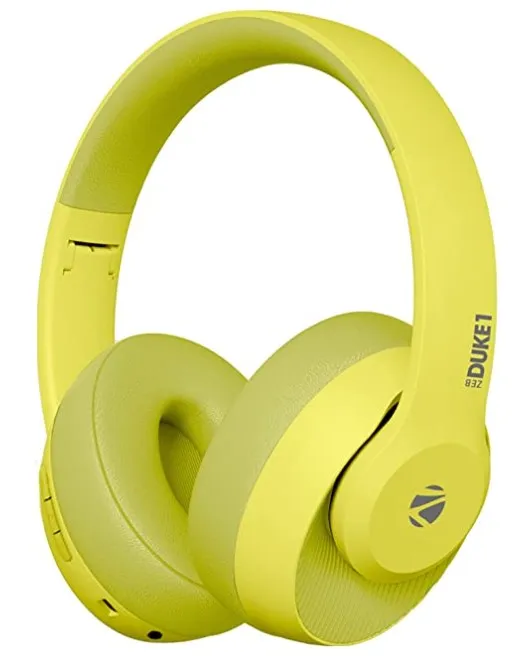 Flipkart Buy ZEBRONICS Zeb DUKE1 Wireless Bluetooth 5.0 Over Ear