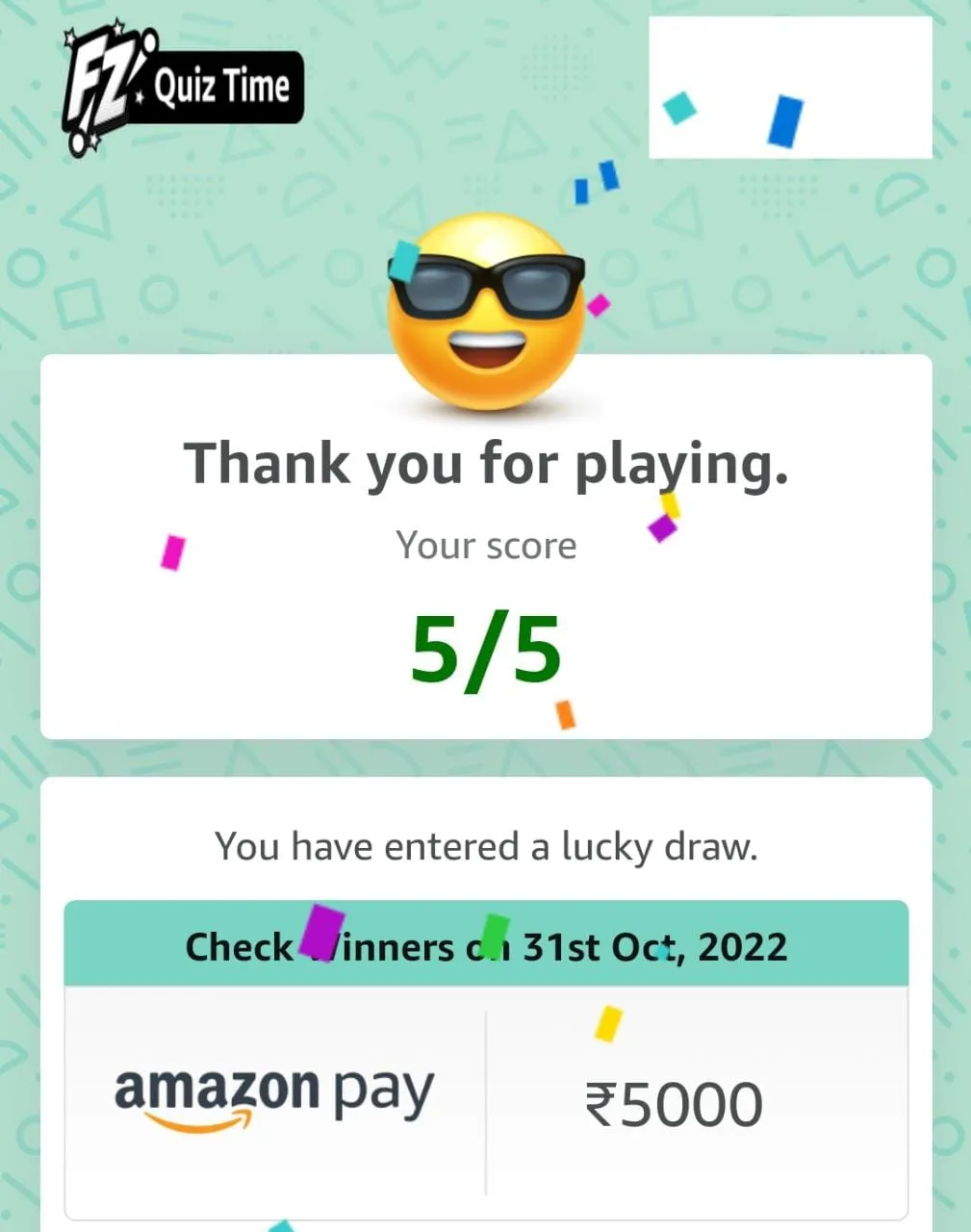 amazon pay quiz 1