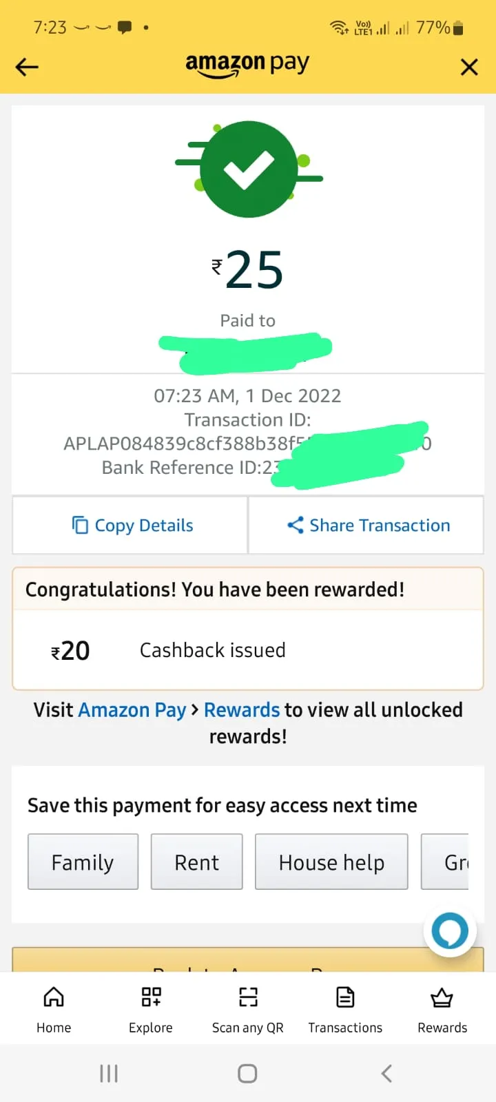 amazon send money reward